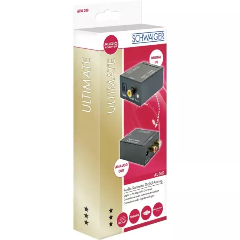 Maitinimo šaltinis Schwaiger ADW200 513 Black, 5V/1A