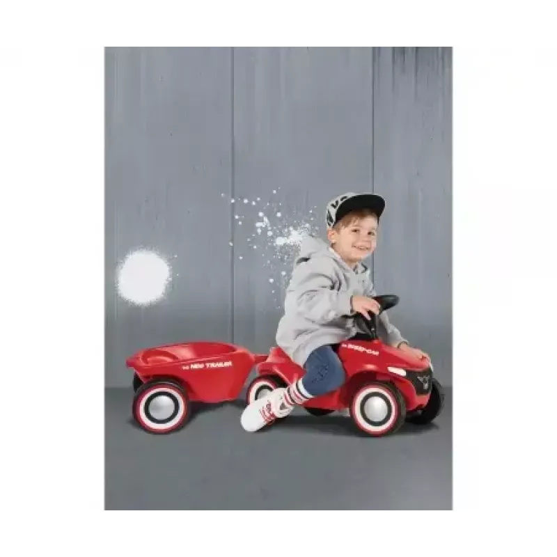 Priekaba žaisliniam automobiliui Simba‑Dickie BIG Bobby‑Car Neo Trailer – plastikinė, raudona, nuo 1 iki 5 metų