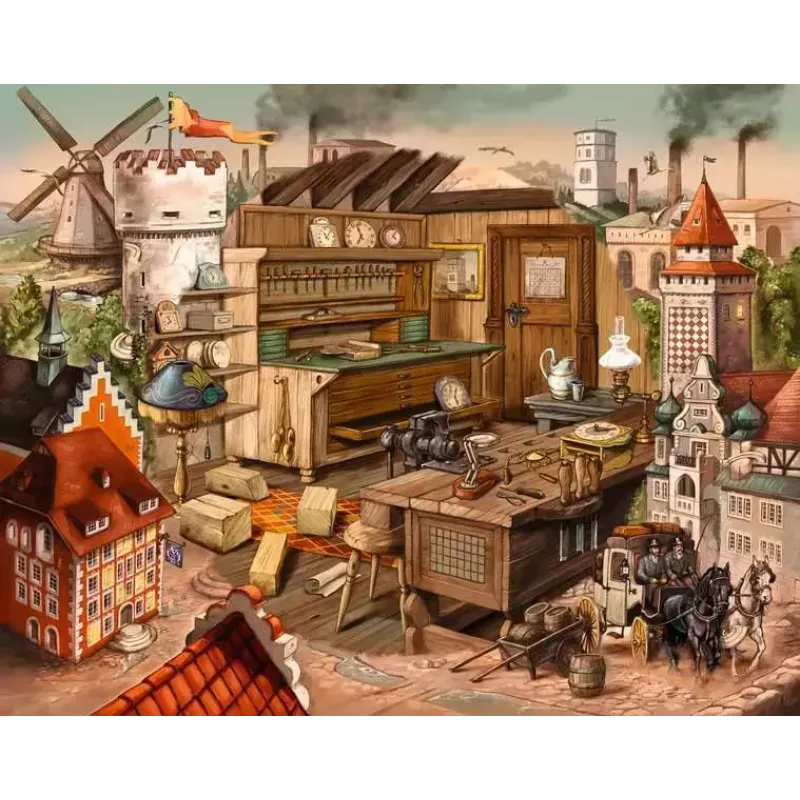 Dėlionė Ravensburger 17447 – 919 dalių, 640 mm plotis, nuo 14 metų