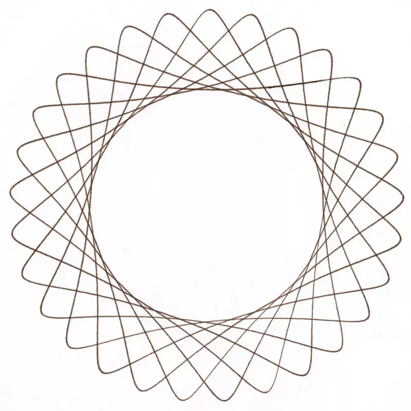 Vaikiškas spirografas Ravensburger 297740 su trafaretu ir 2 flomasteriais, įvairiaspalvis, nuo 6 metų