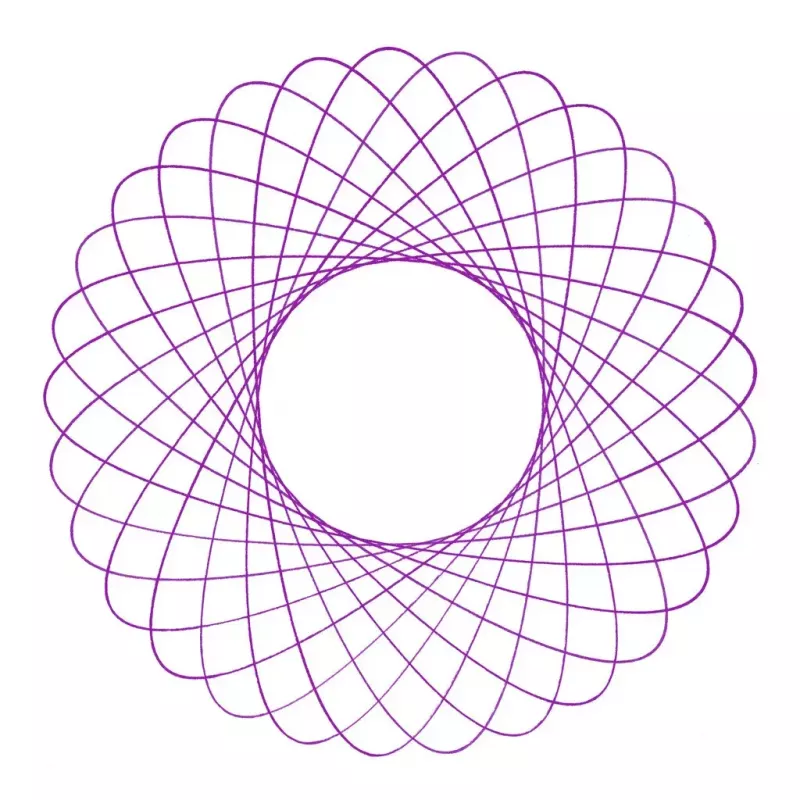 Vaikiškas spirografas Ravensburger 297740 su trafaretu ir 2 flomasteriais, įvairiaspalvis, nuo 6 metų