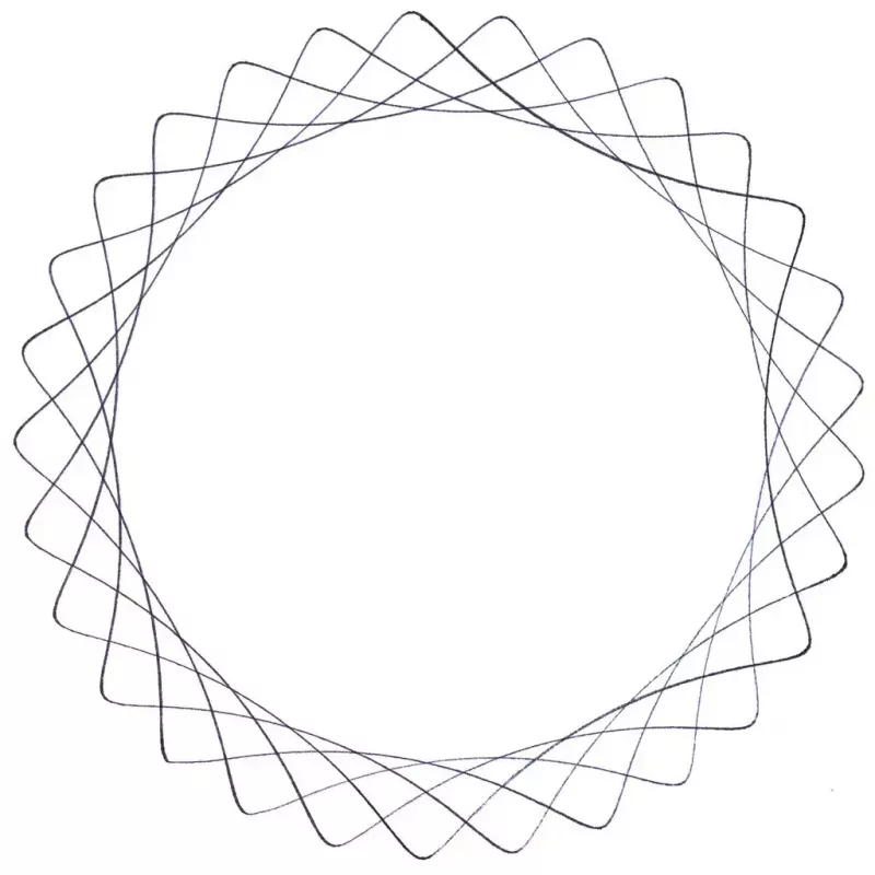 Vaikiškas spirografas Ravensburger 297740 su trafaretu ir 2 flomasteriais, įvairiaspalvis, nuo 6 metų