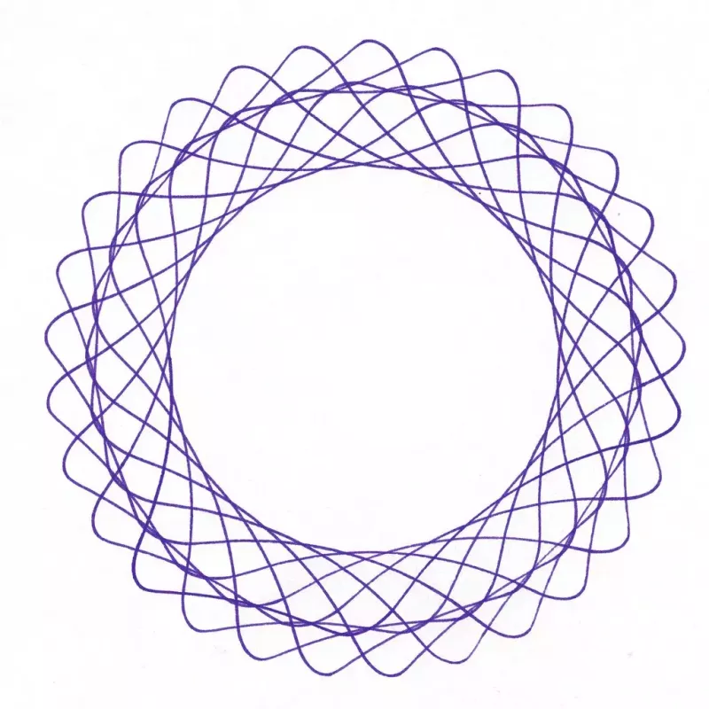 Vaikiškas spirografas Ravensburger 297740 su trafaretu ir 2 flomasteriais, įvairiaspalvis, nuo 6 metų