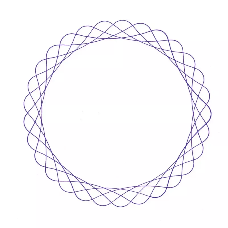 Vaikiškas spirografas Ravensburger 297740 su trafaretu ir 2 flomasteriais, įvairiaspalvis, nuo 6 metų