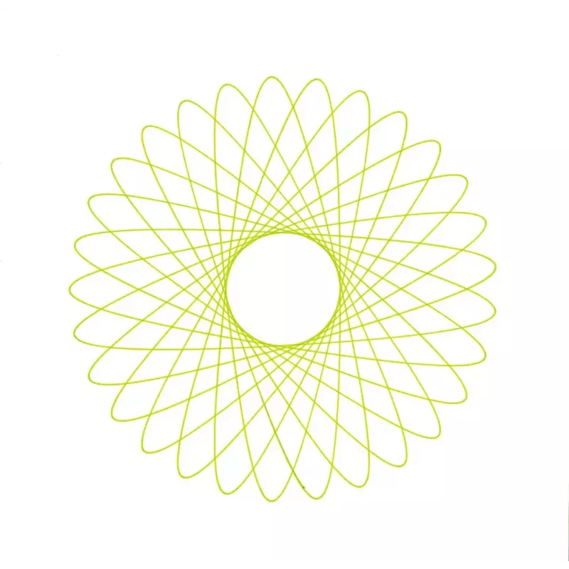 Vaikiškas spirografas Ravensburger 297740 su trafaretu ir 2 flomasteriais, įvairiaspalvis, nuo 6 metų
