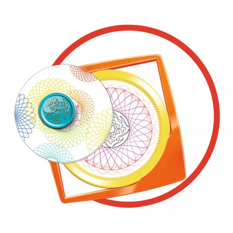 Vaikiškas spirografas Ravensburger 297740 su trafaretu ir 2 flomasteriais, įvairiaspalvis, nuo 6 metų