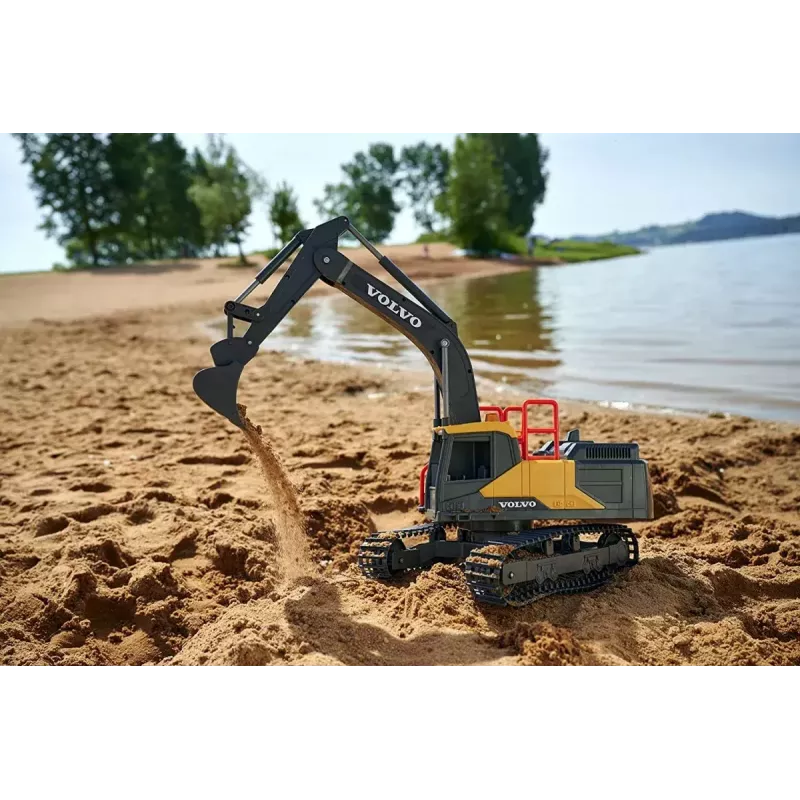 RC Ekskavatorius Dickie Volvo Mining 2.4 GHz nuotoliniu valdymu statybinis modelis