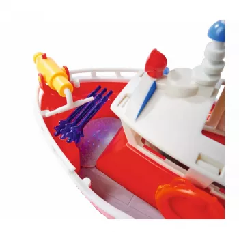 Žaislinis gaisrinis kateris Simba-Dickie Fireman Sam Titan Fireboat, transporto priemonės žaidimų rinkinys
