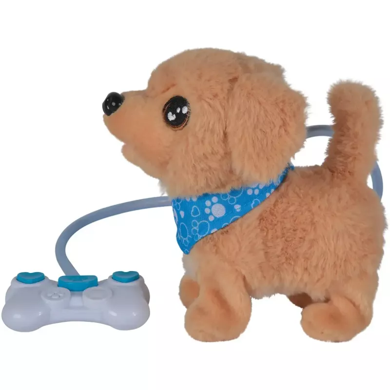 Simba ChiChi LOVE Loomy minkštas žaislas auksaspalvis retriveris, 20 cm, smėlio ir rožinės spalvos