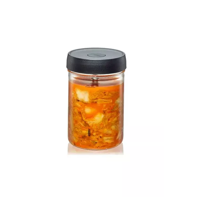 GEFU NATIVO G-15810 fermentavimo stiklainis 1 L, stiklinis su oro užraktu rauginimui ir laktobacilų fermentacijai