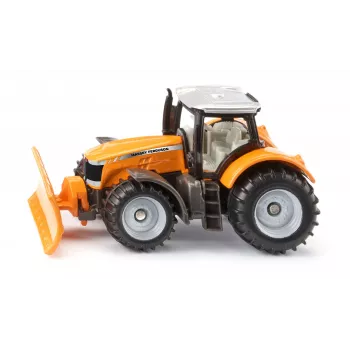 Siku Massey Ferguson su sniego valymo peiliu – traktoriaus modelis, surinktas