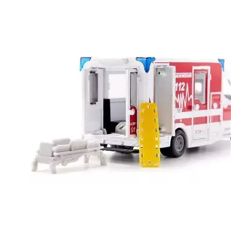 Siku Mercedes-Benz Sprinter Miesen Type C greitosios pagalbos automobilio modelis 1:50, surinktas