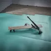 Wolfcraft VLC 1000 aliumininis juodas pjaustytuvas, pjovimo plotis 37 cm