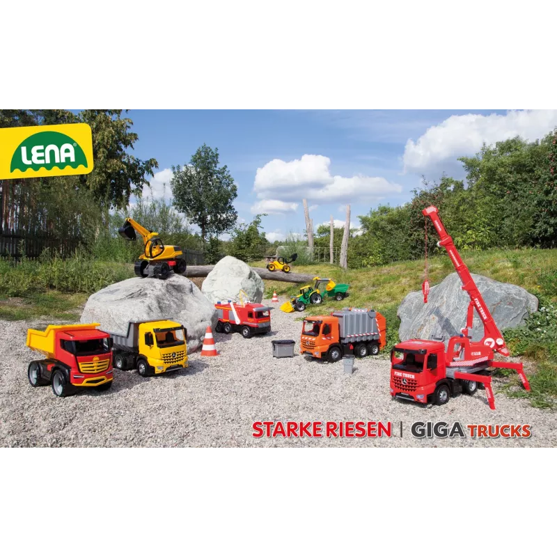 Traktorius Lena GIGA TRUCKS ZL-02057 su priekiniu kastuvu
