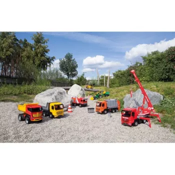 Traktorius Lena GIGA TRUCKS ZL-02080 su priekiniu krautuvu ir ekskavatoriumi