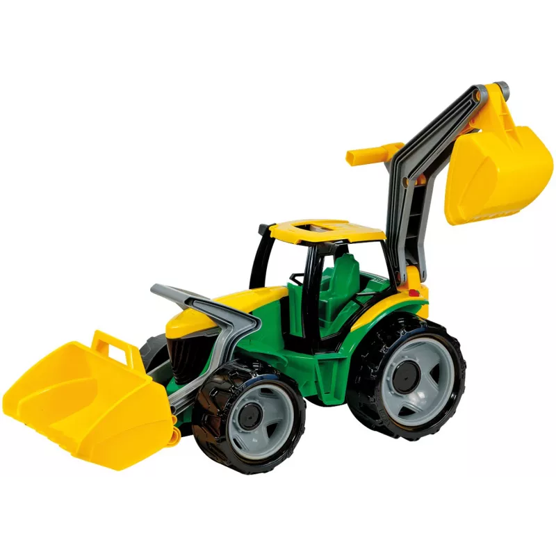 Traktorius Lena GIGA TRUCKS ZL-02080 su priekiniu krautuvu ir ekskavatoriumi
