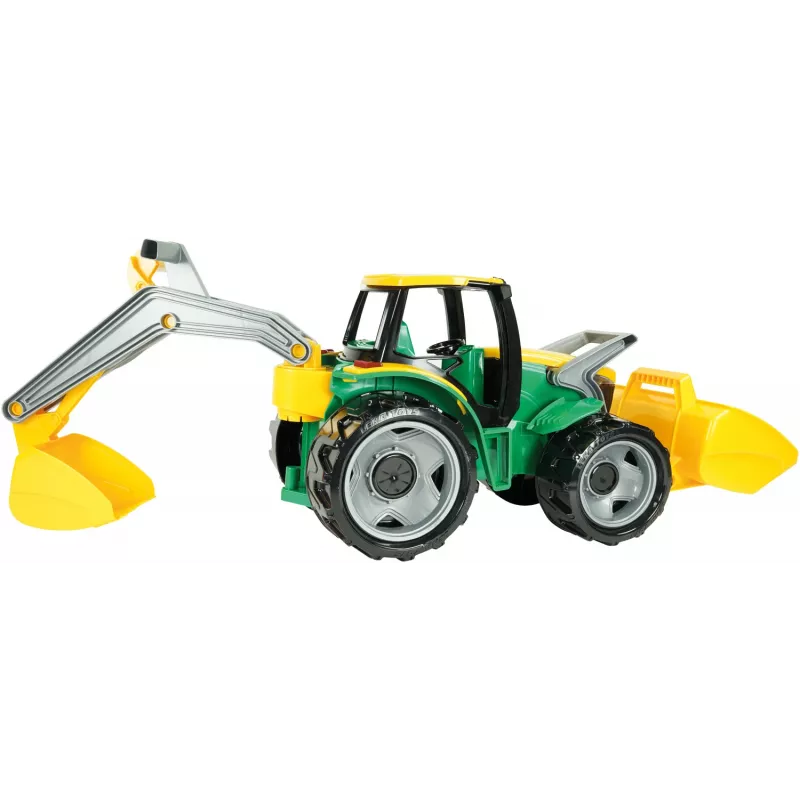 Traktorius Lena GIGA TRUCKS ZL-02080 su priekiniu krautuvu ir ekskavatoriumi