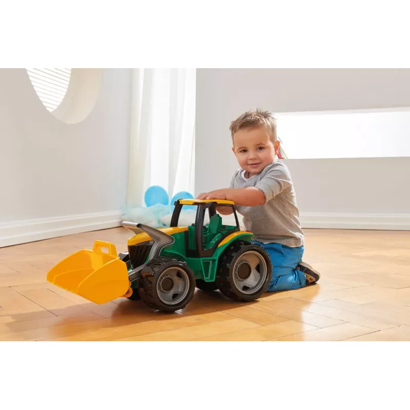 Traktorius Lena GIGA TRUCKS ZL-02080 su priekiniu krautuvu ir ekskavatoriumi
