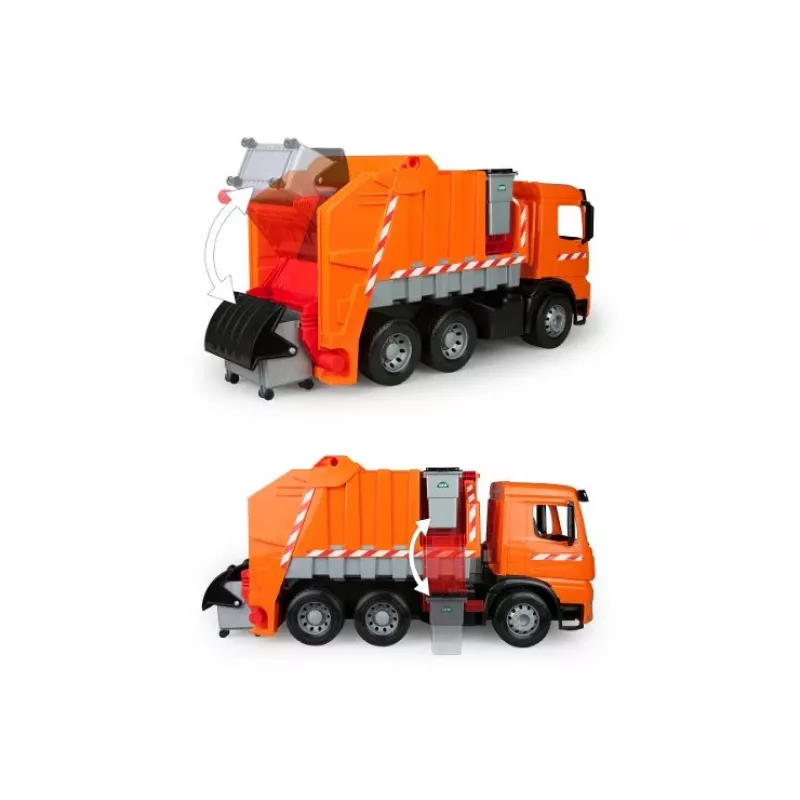 Didelis oranžinis sunkvežimis Lena GIGA TRUCKS