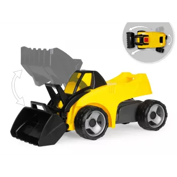 Krautuvas Lena GIGA TRUCKS 02145 Plastikas Plienas Juoda Geltona