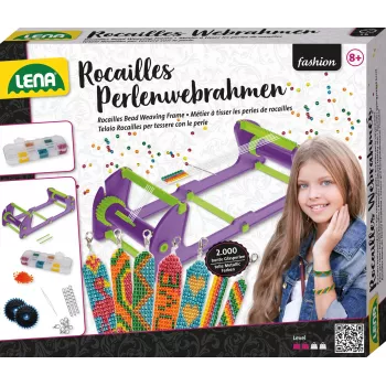 Audimo rėmelis karoliukams Lena 42722 Rocailles – reguliuojamo aukščio, lengvas pynimo staklės