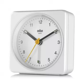 Braun BC03W kvarcinis žadintuvas baltas