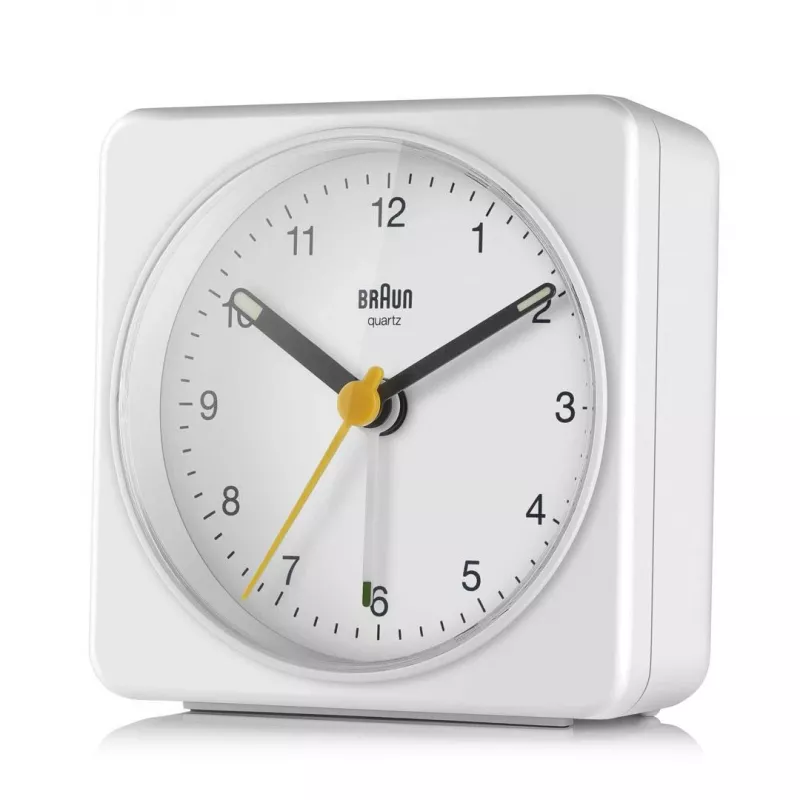 Braun BC03W kvarcinis žadintuvas baltas