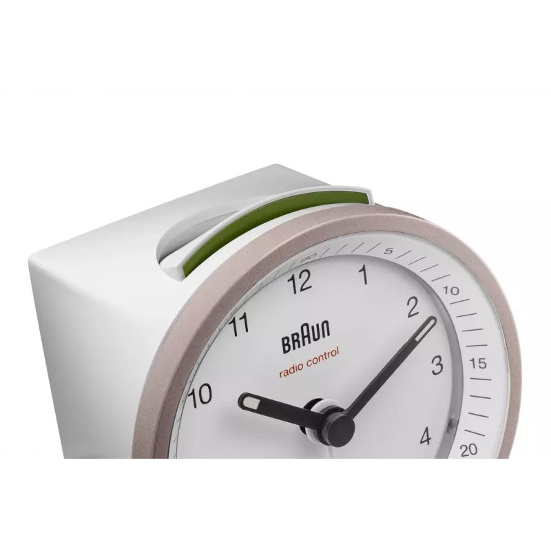 Braun BC07 kvarcinis žadintuvas rožinė, balta