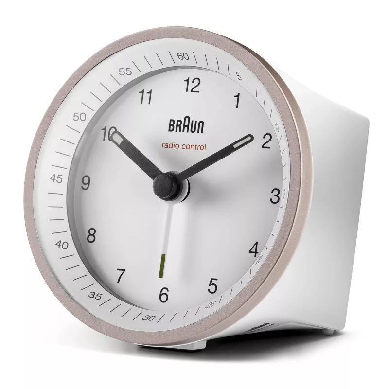 Braun BC07 kvarcinis žadintuvas rožinė, balta