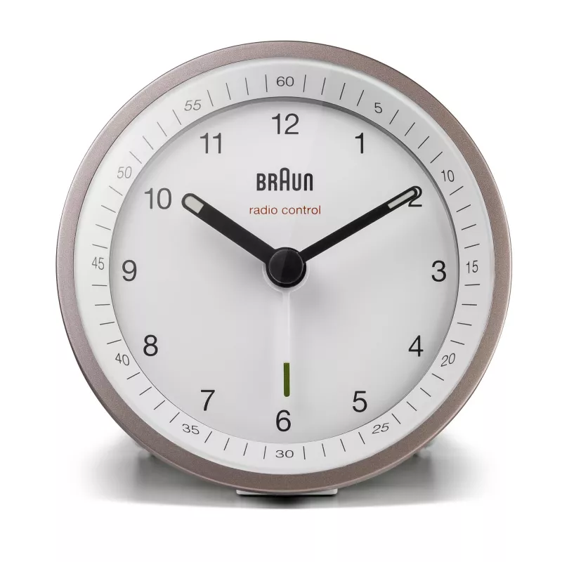 Braun BC07 kvarcinis žadintuvas rožinė, balta