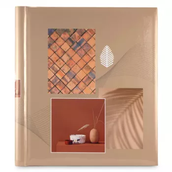 Fotoalbumas Hama Singo II rudas 40 lapų 10x15 spiralinis įrišimas