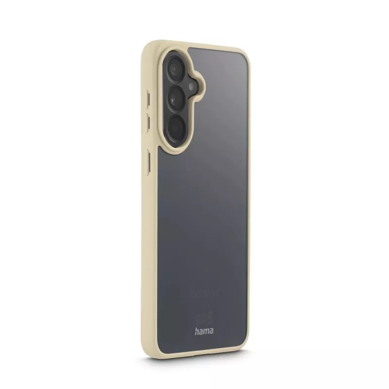 Hama Frame Protect dėklas Samsung Galaxy A57 5G — permatomas su smėlio spalvos rėmeliu, 6,7 colio (17 cm) ekranui