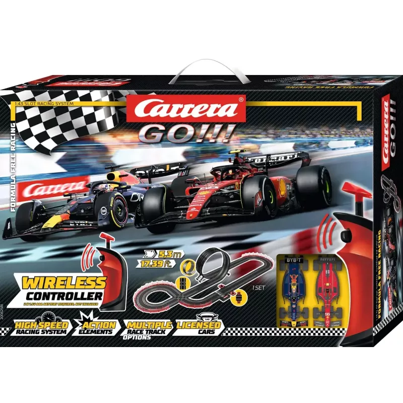 Lenktynių rinkinys CARRERA GO!!! Racetrack Formula Free Racing belaidis 20062581