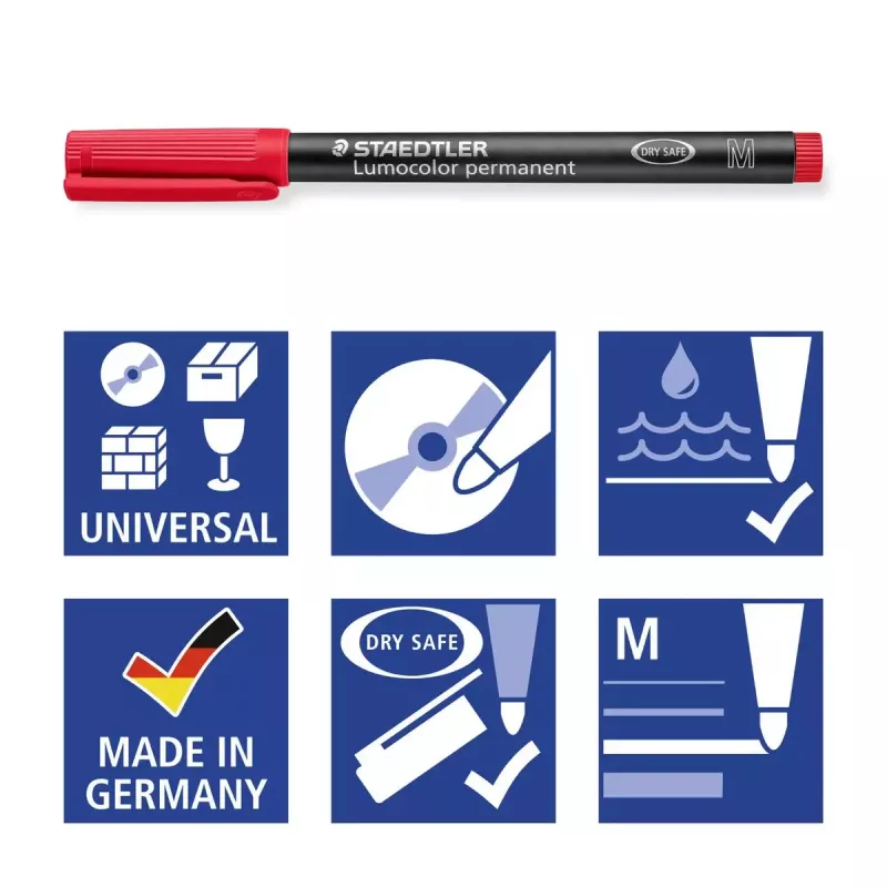 Staedtler Lumocolor 317 permanentinis markeris 6 vnt.