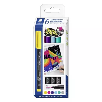 Staedtler Lumocolor 317 permanentinis markeris 6 vnt.