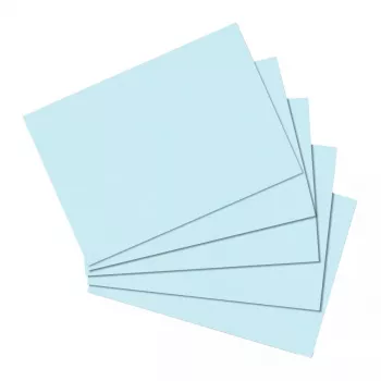 Kortelės indeksinės Herlitz 10837128 Mėlynos 100 vnt.