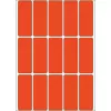 HERMA 2412 universalios etiketės 20x50 mm raudonos matinės rankiniam rašymui