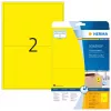 Spalvotos etiketės HERMA A4 199,6x143,5 mm geltonos matinio popieriaus 40 vnt.