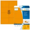 Lipnūs etiketės spausdintuvui HERMA Neon oranžinės A4 99,1x67,7 mm