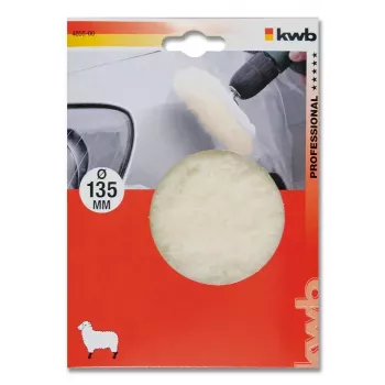 Poliravimo kempinė KWB 485500 – balta poliravimo pagalvėlė, darbinis skersmuo 13,5 cm