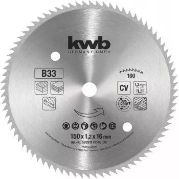 Pjūklo diskas KWB 583311 250mm 40 dantų