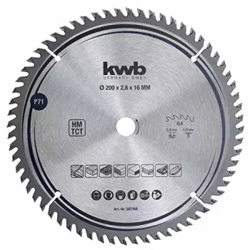 Pjūklo diskas KWB 587168 su kietlydinio dantimis, 1 vnt.