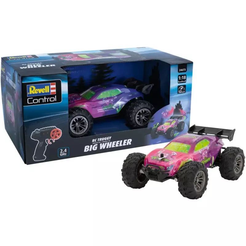 Nuotolinio valdymo automobilis REVELL Big Wheeler 24673 1:10 mastelio visureigis