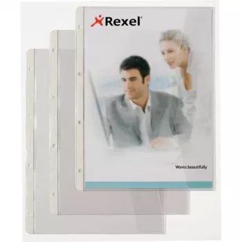 Rexel dokumentų aplankas su užlenkiamu atvartu, 210 x 297 mm (A4), skaidrus, 0,13 mm, 233 mm, 301 mm, 2 mm