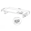 Equip 650881 stovas monitoriui su USB 2.0 prievadais