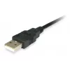 Equip USB į lygiagretųjį adapterio kabelis, juodas, USB A, Centronics 36, 60 g, 1 vnt., 175 mm