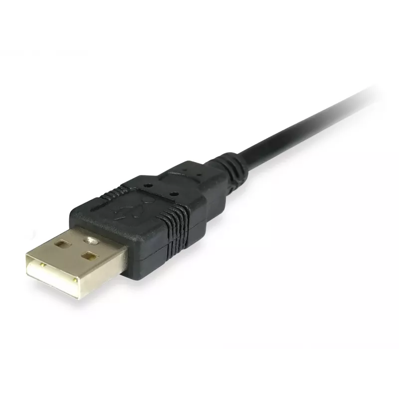 Equip USB į lygiagretųjį adapterio kabelis, juodas, USB A, Centronics 36, 60 g, 1 vnt., 175 mm