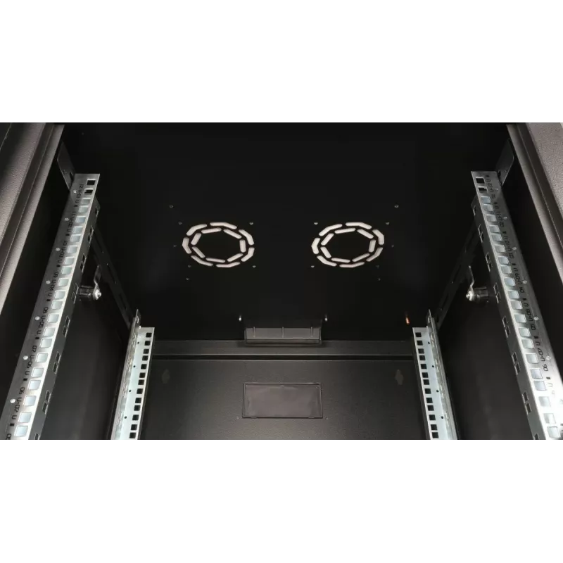 Sieninis stovas Equip Pro Mount 19 inch spintelė 12U 600x600 mm juoda
