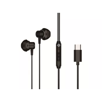 Pridedamos ausinės CONCEPTRONIC BRENDAN04B — USB-C, 20–20000 Hz, 1,2 m laidas, 14 g, juodos