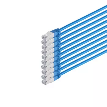 Tinklo kabelis ShiverPeaks 75711-H0.25B-SET10 mėlynas 0,25 m